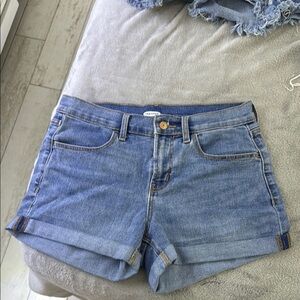 Old Navy Blue Jean Shorts Classic Cuffed Style